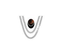 FaithHeart Chunky Miami Cuban Link Chain Necklace for Men - Gold Plated/Black Stainless Steel Hip Hop Chains Necklaces, 6/10/14mm Width 18/20/22/24/26/28 Inch Length, with Gift Box, Length 30 Inches