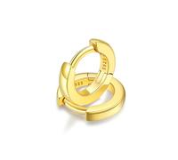 FaithHeart Gold Earrings for Women Sterling Silver Huggies Earring 6mm Dainty Silver Mini Hoops Earrings for Females