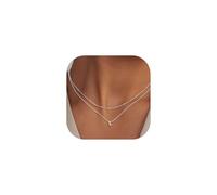 FaithHeart Layered Initial Necklaces for Women - Dainty Non Tarnish Gold/Silver Letter A-Z Necklace Stack Womens Small Initial Necklace Adjustable 16"- 18" Birthday Personalized jewelry Gifts, Silver
