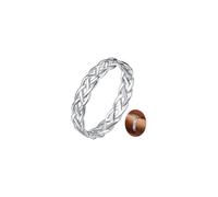FaithHeart Silver Wedding Ring Celtic Jewellery Plain Silver Irish Knot Band Rings Promise Ring for Female Size T 1/2