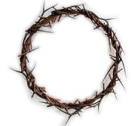 FaithHopeLove Jesus Crown of Thorns, Decay-Resistant Crown of Thorns - JesusChrist Symbol, Perfect for Church Events and Home Decor, JesusCrown Lifesize 8 inch (Brown)