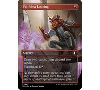 Faithless Looting (Borderless Art foil) | Commander Masters