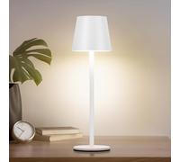 Faithorse Cordless Table Lamp, 5200mAh Battery Operated Table Lamps IP54 Waterproof Desk Lamp with 3-Color Modes Rechargeable Night Light Touch Control Bedside Lamp for Bedroom(White)