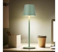 Faithorse Rechargeable Lamp Cordless Table Lamp, 2 Pack Battery Operated Lamps 5200mAh IP54 Waterproof Wireless Lamp with 3-Color Modes Touch Control Night Light for Bedroom(Vintage Green)