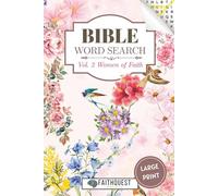 FaithQuest - Large Print Bible Word Search: Women of Faith vol. 2: Word Searches with Easy to Read Print About God, Bible and More | 6x9 inches | 60+ ... Ages, Anxiety Relief, Holiday and Free Time