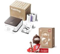 FaithTag Bible Study Journaling Supplies Kit, Mini Sticker Printer F21 & NFC Jesus Keyring, Bible Index Tabs, Christian Gifts for Women Men Kids, Perfect for Bible Study, Note, DIY, Party, Birthday &