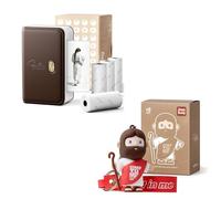 FaithTag Mini Sticker Printer FP31 & NFC Jesus Keyring, Brown Study Journaling Supplies Kit, Bible Index Tabs, Christian Gifts for Women Men Kids, Perfect for Bible Study, Note, DIY, Birthday Party