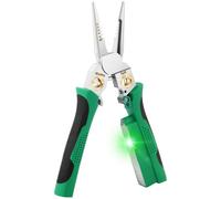 FAITIO 8 In 1 Wire Stripper, Wire Stripping Tool with Voltage Tester, Cable Cutters with Plier, Twister, Crimper, Splitting, Wire Stripper Tool for 10-18 AWG for Electrician Work