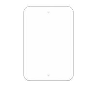 Faittoo Blank Write-On Metal Sign, 18 x 12 Inches Rust Free Aluminum, UV Protected, Waterproof, Weather Resistant, Durable Ink, Easy to Mount