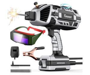 Faiuot Portable Electric Welding Machine, 220V with Auto Darkening Goggles: IGBT Inverter ARC Handheld Welder, 5 Variable Adjustment, for 3/32"-1/8"(2.5-3.2mm) Rods for Repair, Welding Projects