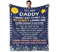 FAIVHSO New Dads Gifts, Husband Valentines Day Gifts, First Time Dad Gift, Dad to be Gift, Flannel Blanket and Throws 50x60in