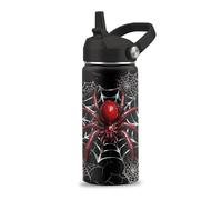 FAIVHSO Spider Gifts for Boy, 16 oz Water Bottles with Straw Lid