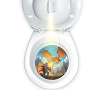 Faivykyd Potty Training Toilet Light for Boys, Dragons Potty Training Target Practice, Potty Time Adventures Aiming Target