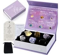 Faivykyd Sagittarius Crystals for Healing, Natural Spiritual Crystals with Horoscope Box, Zodiac Birthstone Crystal Set, Birthday Gifts for Women Men Friends, Healing Crystal for Beginners
