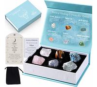 Faivykyd Taurus Birthday Crystals Gift, Natural Spiritual Crystals with Horoscope Box, Zodiac Birthstone Crystal Set, Birthday Gifts for Women Men Friends, Healing Crystal for Beginners
