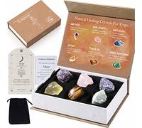 Faivykyd Virgo Birthday Crystals Gifts for Healing, Natural Spiritual Crystals with Horoscope Box, Zodiac Birthstone Crystal Set, Birthday Gifts for Women Men Friends, Healing Crystal for Beginners