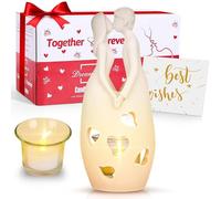 Faivykyd Wedding for Her & Him - Love Candle Holder, Couples Kiss Gift Statue, Bridal Shower Engagement Present, Valentines Gifts for Women, Wife, Husband, Girlfriends, Boyfriends