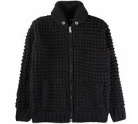 Faiz T.S Waffle Oxford Cowichan - Black - VW09-BLK WAFFLE KNIT Colour: