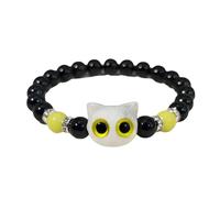 Faja Fashion Beads Bracelet Resin Eye Catch Hand Chain Jewelry Beads for Women, フリーサイズ