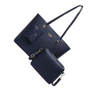 Faja Fashion Women's 3PC Handbag Set Large Capacity Crossbody Shoulder Bag PU Leather Wallet Work Bag Handbag Set, blue