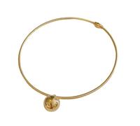 Faja Love Heart Sphere Pendant Necklace Snake Bone Chain Choker Women Accessories Daily Fashion Jewelry