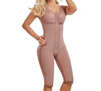 Faja Mia 0670 Fajas Colombianas Reductoras y Moldeadoras Postparto Body Shaper For Women Post Surgery Compression Garment, Mocha, Large