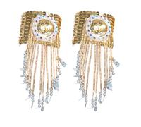 Faja Stage Dance Show Sequin Bangle Bangle Belly Dance Costume for Women Girls Dance Practice Armrest Tassel Bangle