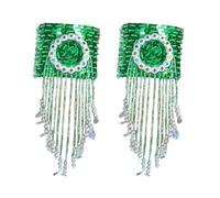 Faja Stage Dance Show Sequin Bangle Bangle Belly Dance Costume for Women Girls Dance Practice Armrest Tassel Bangle