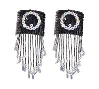 Faja Stage Dance Show Sequin Bangle Bangle Belly Dance Costume for Women Girls Dance Practice Armrest Tassel Bangle