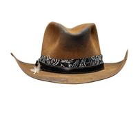 Faja Wool Fedora Hat for Adult Stage Performance Theme Party Costume Masquerade Dress Up Hat Unisex Role Play Hat