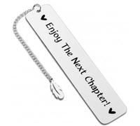 Fajarshine Enjoy The Next Chapter Stainless Steel Bookmark