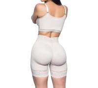 Fajas Colombia By Laser Steel FAJAS COLOMBIANAS LEVANTA COLA Y CADERA POSTPARTO POSTCIRUGIA BODY SHAPER BUTT LIFTER PANTIES Faja Shorts, Beige, S