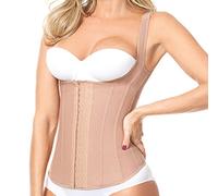 FAJAS MELI'BELT 5044/5043 Vest 7 Bones Faja Chaleco Colombiano High Compression, Brown, S