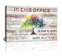 FajerminArt Inspirational Motivational Quotes Wall Art Canvas Prints, Framed Colourful Trees Wall Art Pictures Painting on Canvas Prints Wall Decor for Office School Classroom Ready to Hang 40×60CM