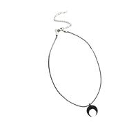 [Fajia] Elegant black kindergarten moon necklace symbolizes the inner strength and potential of a fashionable woman