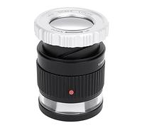 FAJIA LED Scale Loupe 30X Adjustable Magnification Magnifier Metal Cylinder Type Mirror with Scale Small Size Reading Mirror Jewelry Magnifier with 3 LED Lights 3 UV Lights Black