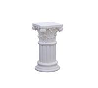 FAJNUZI2024 White Roman Pillar Statues Pedestal Display Stand Greek Column Figurines For Home Garden Yard Patio Decor Roman Column Planters