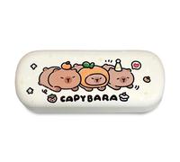 Fakcrkun Capybara Glasses Case, Cute Capybara Glasses Case for Women Men, Cartoon Eyewear Holder for Sunglasses or Glasses