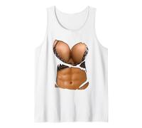 Fake Abs Shirt Bikini Body Muscle Six Pack Fake Big Boobs Tank Top