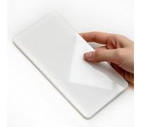 Fake Acrylic Phone Methaphone Digital Detox Tool For Scrolling Habit Screen Addiction Awareness (White)