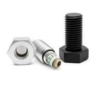 Fake ALUMINUM Bolt Container Stash Geocache Hidden Magnetic Cache (2 PACK) Waterproof Rust Proof (Nut Screw Diversion Safe Hidden Storage Space Cash Small Valuables, Secret Container, Realistic Decoy)