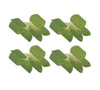 Fake Artificial Leaves for Roses Decorations - 36 Silk Green Flowers Leaf with Realistic Vines Flexible Stems