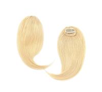 Fake Bangs 100% Human Hair Clip on Bangs With Mid Part One/Two Sides Bangs Remy Hair in Extenssion French Invisible 2PCS Fringe Bangs Hair Clip Extensions(I)