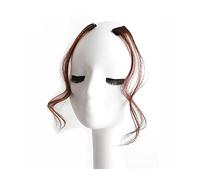 Fake Bangs Side Air Bangs 30-35CM Long Side Air Bangs, Natural Curly Clip in Bangs Front Side Bangs for Women Daily Use Fake Fringe Clip in Hair Extensions Accessories, 2PCS Bangs Hair Clip Extensions