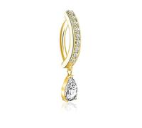 Fake Bauchnabelpiercing Gold,Bauchnabel Piercing Clicker Klein Belly Button Ring Frauen Anhänger Bauchnabelpircing FakesGoldenes Hängend Bauchnabelring Bauchpiercing Clip für Damen Nabelpiercing