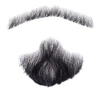 Fake Beard Human Hair Realistic Beard Fake Mustache Invisible Fake Facial Hair Costume Beard Lace Beard for Men Dressing Halloween Cosplay Costume Party Style 3, Fake Beard
