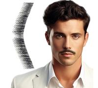 Fake Beard, Realistic Invisible High Temperature Silk Fake Mustaches for Cosplay Costume Party Movie Prop