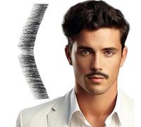 Fake Beard, Realistic Invisible High Temperature Silk Fake Mustaches for Cosplay Costume Party Movie Prop