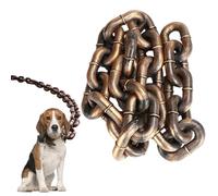 Fake Big Dog Chain Leash - Waterproof, Lightweight PVC With Special Coating, Shock-Absorbing Lead for Puppy Training, Funny Lines for Outdoor Use