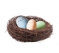 Fake Bird Nest | Artificial Bird Nest Breathable Easter Bird's Nest | Bird Nest House Crafts, Fake Birds Ornament For Woods, Window, Home